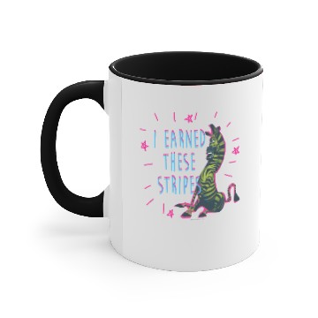 Discover I Earned These Stripes Accent Mugs