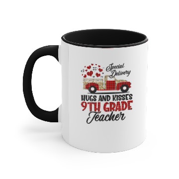 Discover Special Delivery 9Th Grade Teacher Valentines Day Accent Mugs