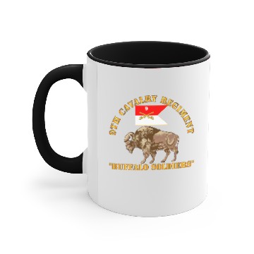 Discover Army - 9th Cavalry Regiment - Buffalo Soldiers Accent Mugs