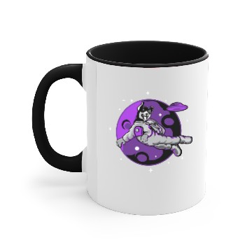 Discover Astronaut Dog, Astro Dog In Space Accent Mugs