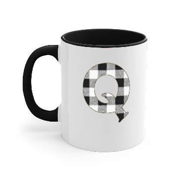 Discover Gingham Check Q Accent Mugs