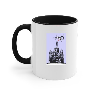 Discover Laika over Red Square Accent Mugs
