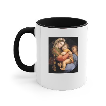 Discover Madonna Della Sedia Accent Mugs