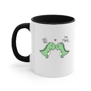 Discover Dino Love Apparel! Accent Mugs