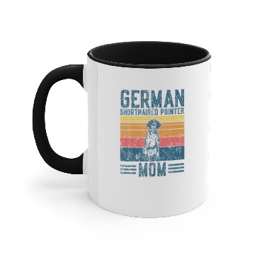 Discover Dog GSP Mom - Vintage German Shorthaired Accent Mugs