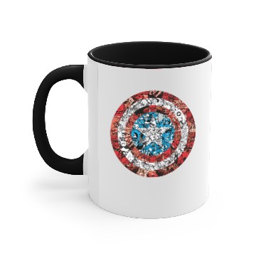 Discover Captain America Comic Patterned Shield Accent Mugs