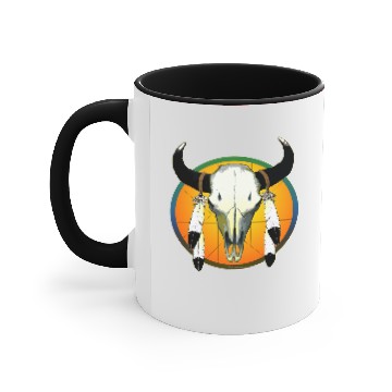 Discover buffalo skull Accent Mugs