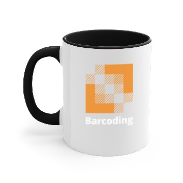 Discover Barcoding Navy-Blue Zip Up Accent Mugs
