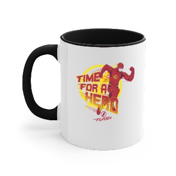 Discover The Flash | "Time For A Hero" Graphic Accent Mugs