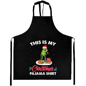 Discover Disney Santa Kermit Frog Christmas Muppets Aprons