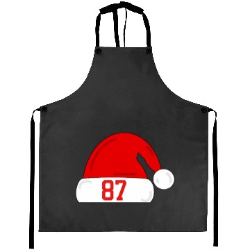 Discover Tayl0r Swift Travis Kelce Christmas Game Santa Hat Aprons
