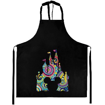 Discover Disney Castle Sublimation Mickey Aprons