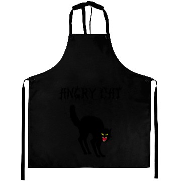 Discover Angry cat Aprons