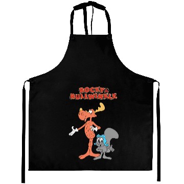Discover Rocky and Bullwinkle Cartoon Aprons