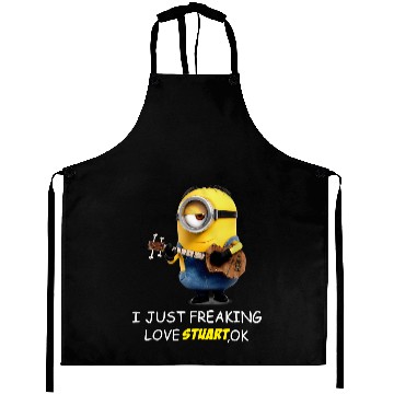 Discover I Just Freaking Love Stuart Minion Aprons