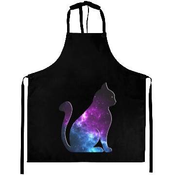 Discover Galaxy Cat Gift Aprons