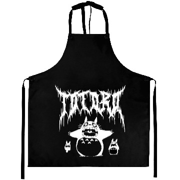 Discover Black Metal Totoro Aprons
