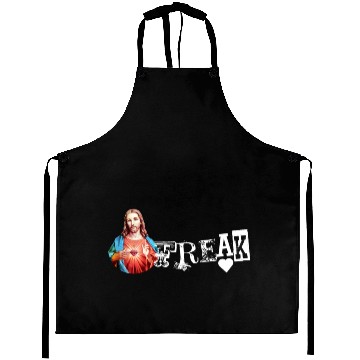 Discover JESUS FREAK | Jesus Christ Jesus Christus WHITE Aprons