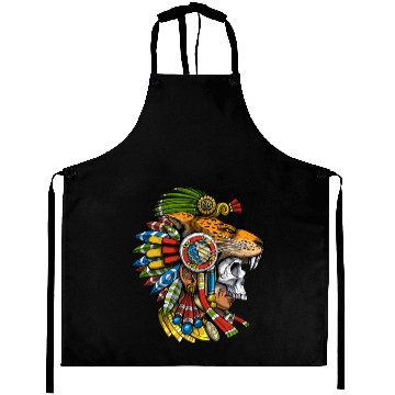Discover Aztec Jaguar Mask Aprons