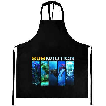 Discover Funny Subnautica Design Arts Multiplayer Gamer Aprons