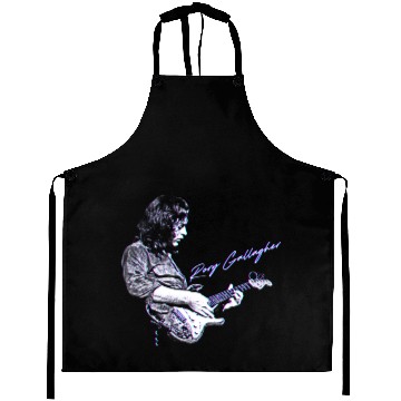 Discover Rory Gallagher Psychedelic Style Pop Art Design - Rory Gallagher - Aprons