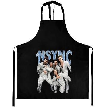 Discover NSYNC Silver Suit Boy Band Aprons