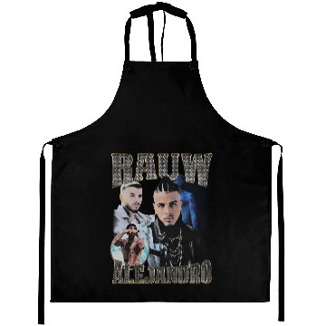 Discover Rauw Alejandro 90s retro rap Aprons