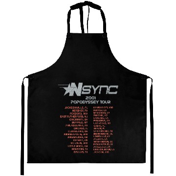 Discover Vintage Nsync 2001 Popodyssey Tour Aprons