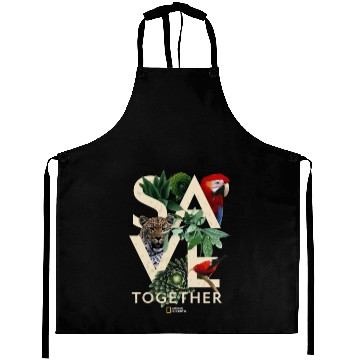 Discover National Geographic Save Together Nature Collage Aprons