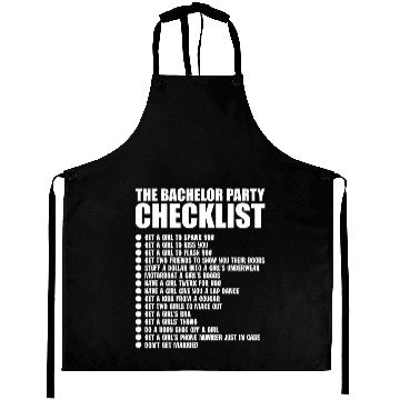 Discover Bachelor Party Checklist Groomsmen Aprons