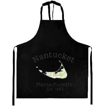 Discover Nantucket map Aprons