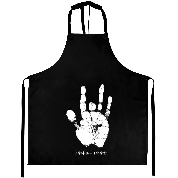 Discover Jerry Garcia Hand print Aprons