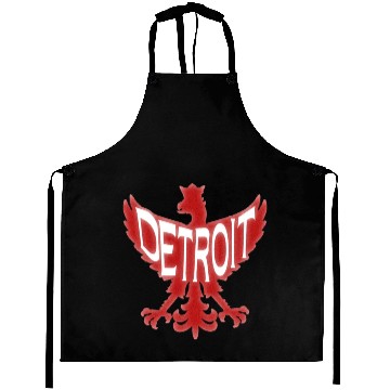 Discover Detroit Polish Poland Eagle 3D Aprons