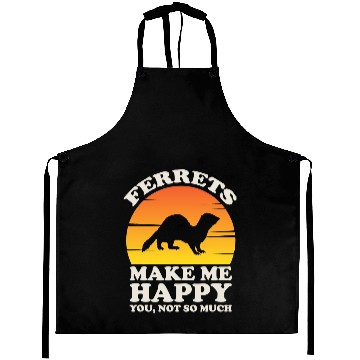 Discover Ferret Gift Make Me Happy Ferret Clothes Ferret Aprons