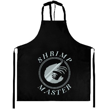Discover Shrimp Gift Master Funny Saying Seafood Chef Aprons