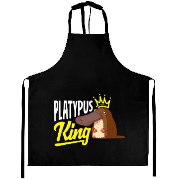 Discover Platypus Gift Mens Platypuses King Aprons