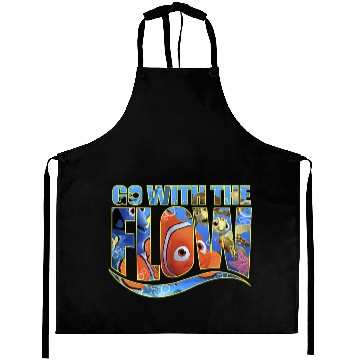 Discover Disneyss Pixars Finding Nemo Go With The Flow Logo Filled Baseball Tees Aprons
