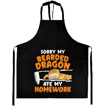 Discover Bearded Dragon Sorry My Bearded Dragon Ate My Homework for a Reptile Owner Aprons