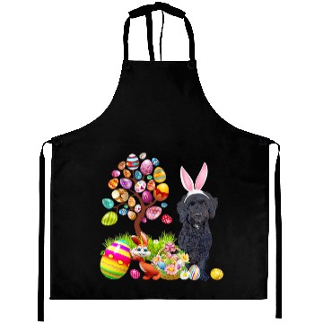Discover Black Cockapoo Easter Egg Tree Dogs Bunny Easters Day Aprons