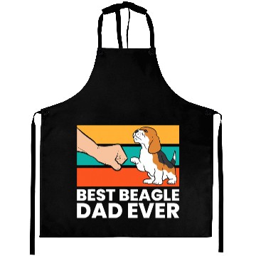 Discover Best Beagle Dad Ever Funny Beagle Dog Dad Aprons