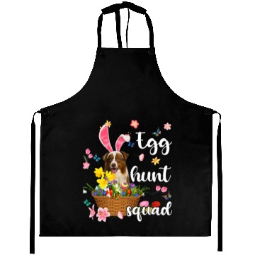 Discover Dog Border Collie Happy Easter Day Easter Colorful Egg Hunt Aprons
