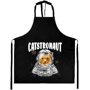 Discover Cat Paws Astronaut Spaceman Funny Space cat catstronaut 212 Aprons