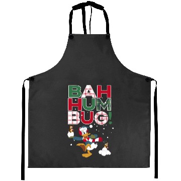 Discover Donald Duck Chip N Dale Bah Humbug Aprons, Funny Disney Christmas Aprons
