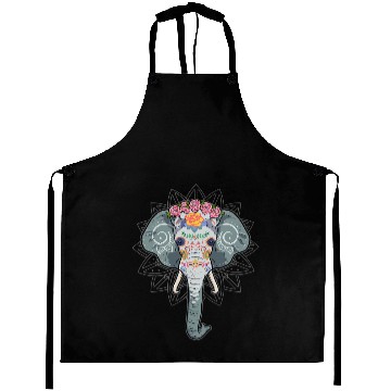 Discover Elephants Lover Sugar Skull Aprons