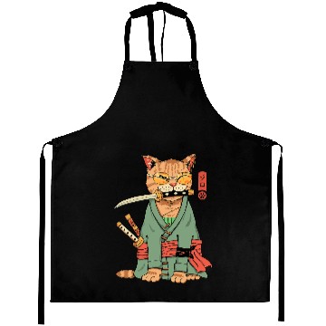 Discover Cat Paws Zoro Cat Warrior Aprons