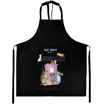 Discover Disney The Aristocats Cats Playing Piano Raglan Baseball Aprons Aprons