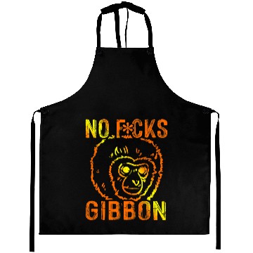 Discover Monkey Lover Gibbon Ape Monkey Funny 1 Aprons
