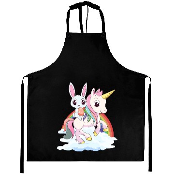 Discover Unicorns Easter Bunny Rides Unicorns For Children And Women Aprons