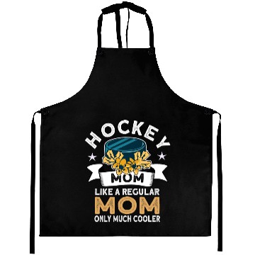 Discover Hockey Gift Womens Hockey Mom Retro Hockey Player Ice Hockey Aprons