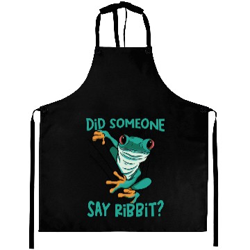 Discover Frog Gift Red Eyed Tree Frog Ribbit Rainforest Poison Dart Aprons